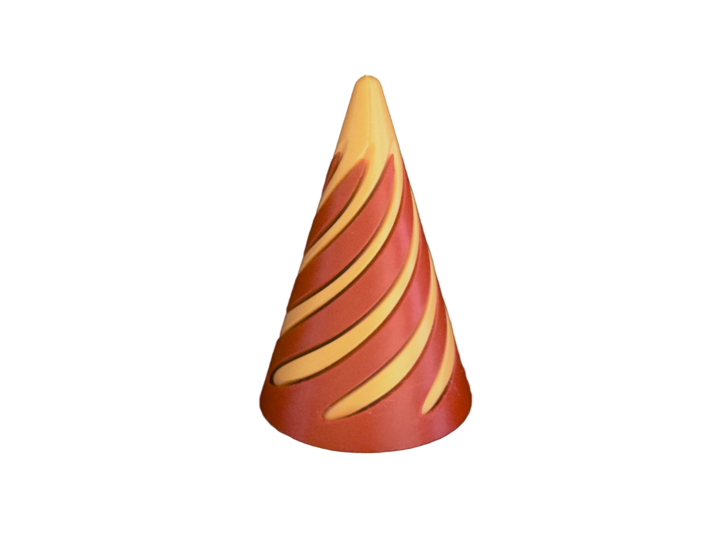Fidget Cone with Maroon Red and Gold colors