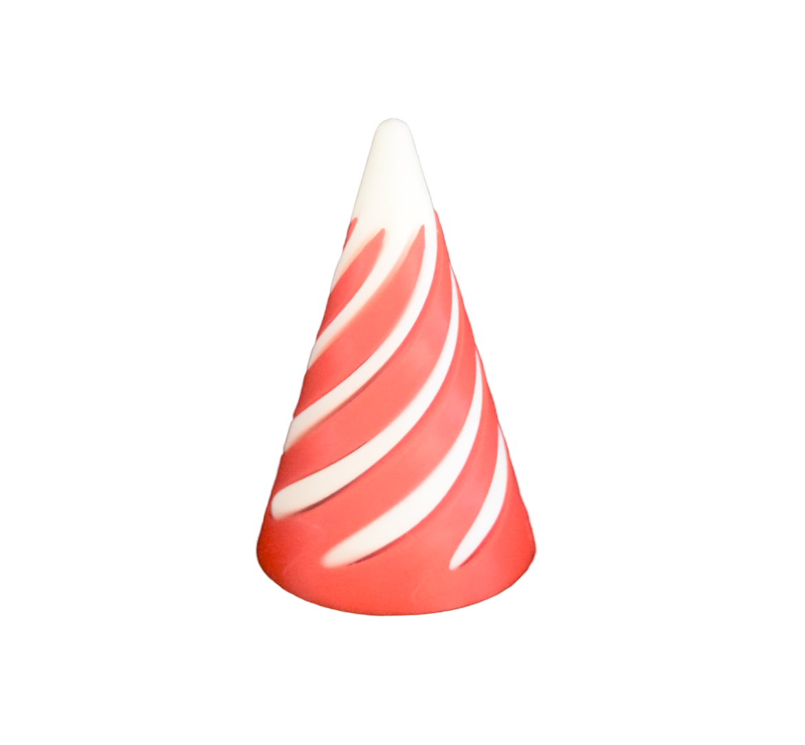 Red and white Fidget Cone