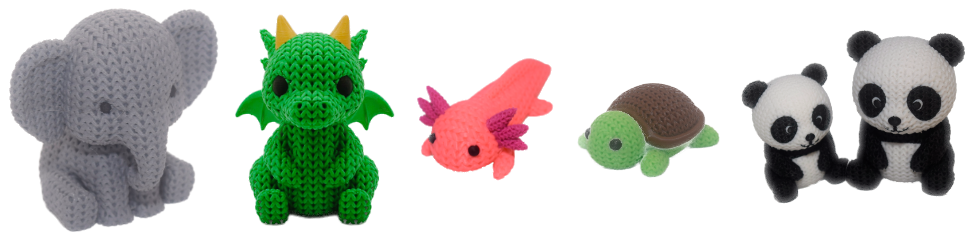 Knitted Animals & Dragons