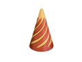 Fidget Cone with Maroon Red and Gold colors
