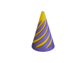 Fidget cone with Purple and Gold colors