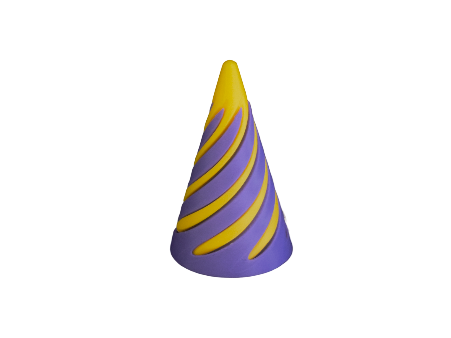Fidget cone with Purple and Gold colors